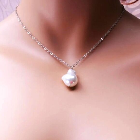 Chain Clauser Silver Fashion Necklace - Picture 5 of 6